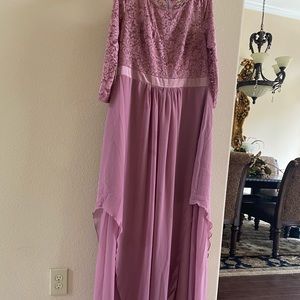 Long formal mauve dress